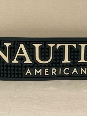Bar Mat Rubber Man Cave Barware Teal Nautical American Gin